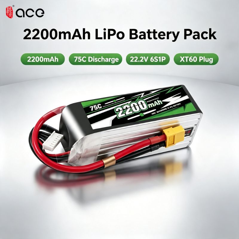 Drone Battery 6S - بطارية ليثيوم بوليمر جديدة Gens ACE