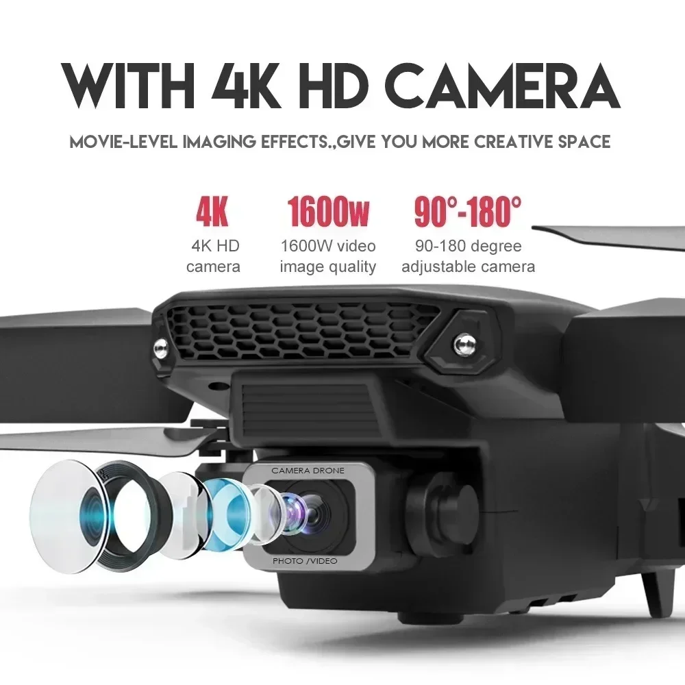 E88 Pro WIFI FPV الطائرة بدون  - مراجعة Drone Battery Box وسعره