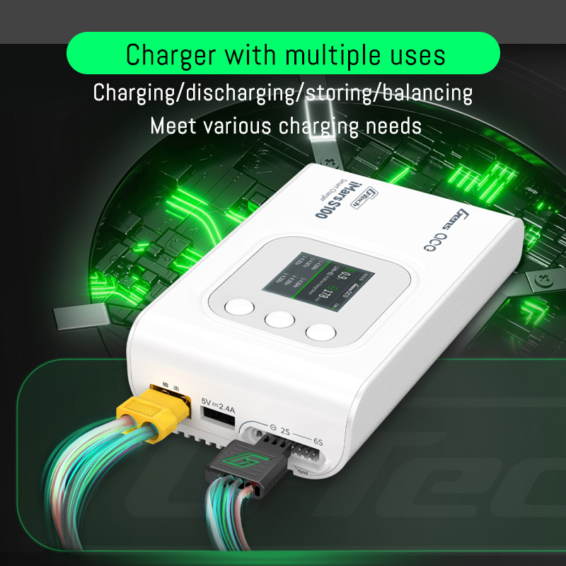 شاحن ذكي GensAce iMars S100 G- - مراجعة Drone Battery Smart وسعره